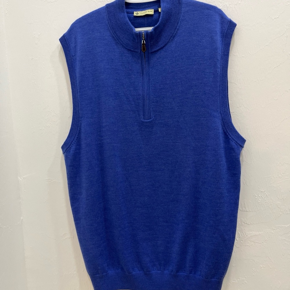 Donald Ross Golf‎ Vest Mens Size XL Wool  Blue Sweater